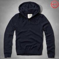 heren abercrombie and fitch truien half-knop hooded donkerblauw Shop Almere 6ym5d166